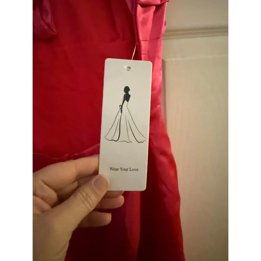 Hot Pink Mini Dress By Wear Your Love Size 0 - Picture 7 of 8